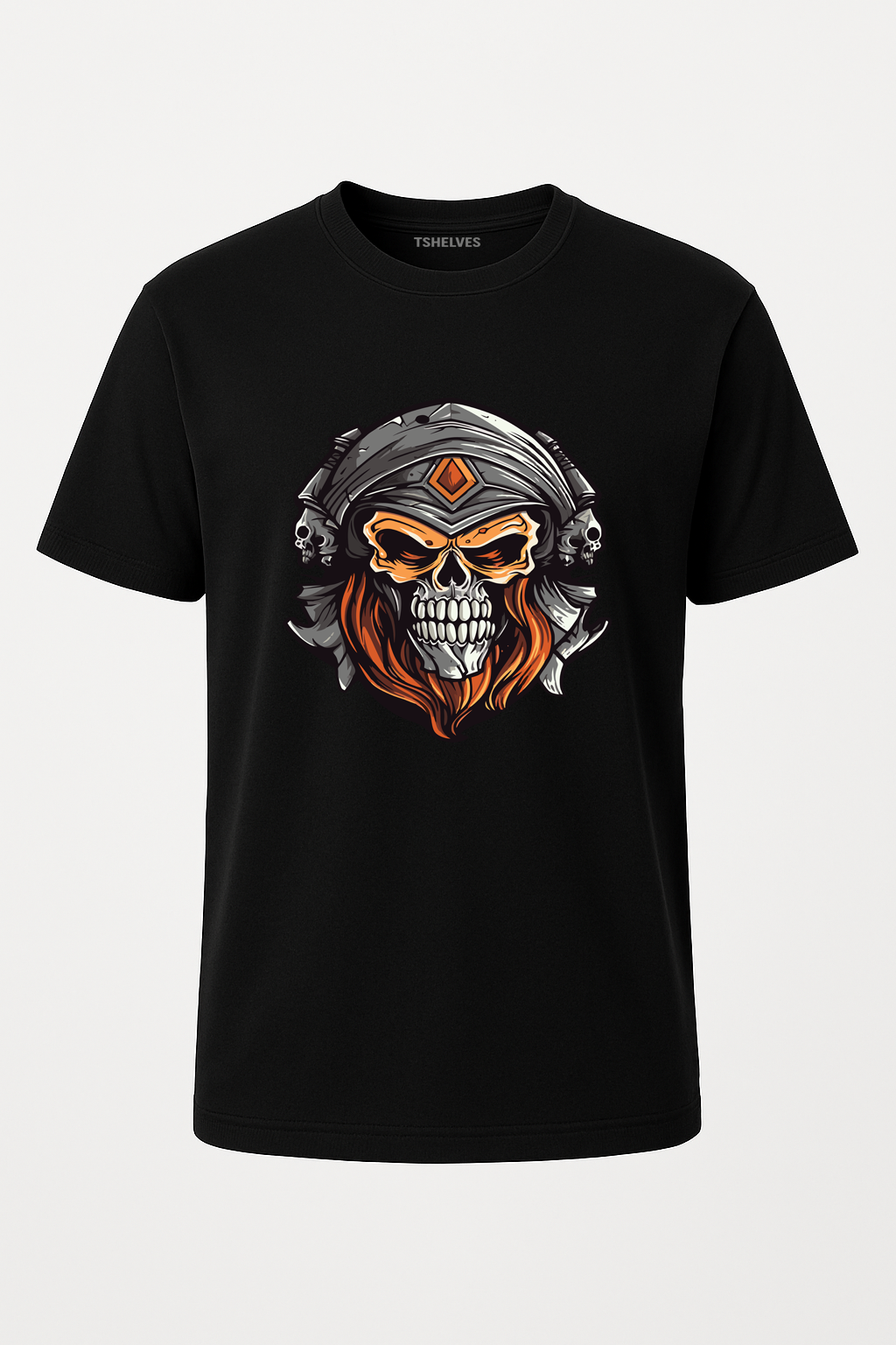 Round Neck - Black - B1002