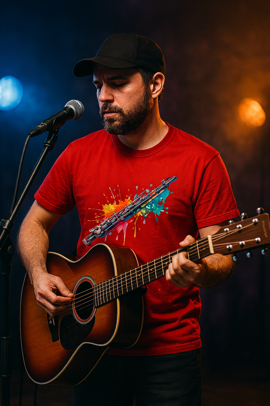 Round Neck - Red - R1002