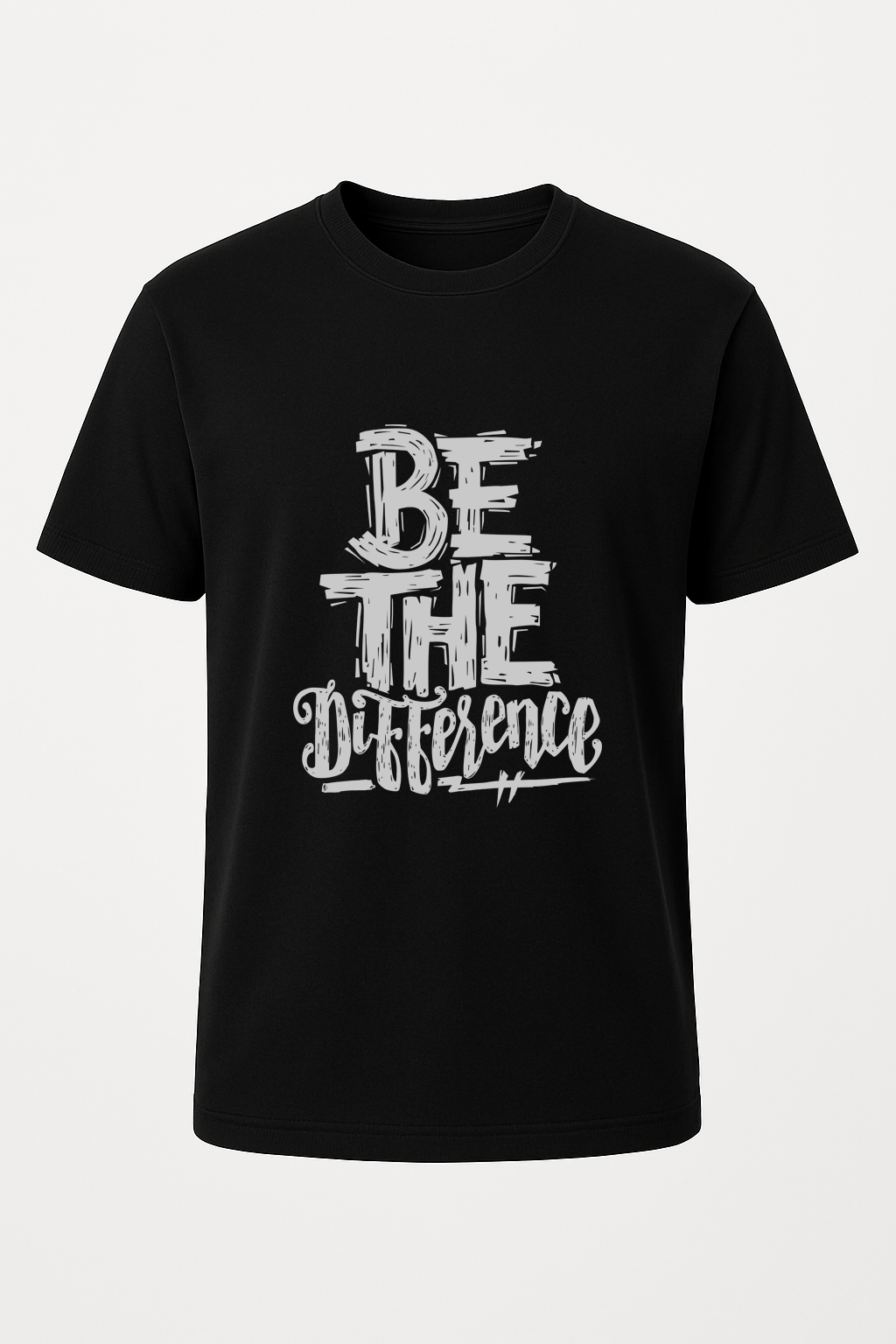 Round Neck - Black - B1001