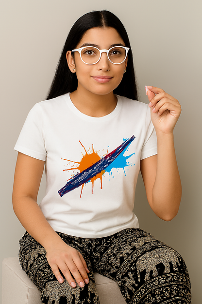 Round Neck - White for Women