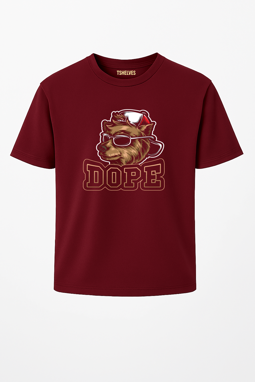 Round Neck - Maroon - M1002