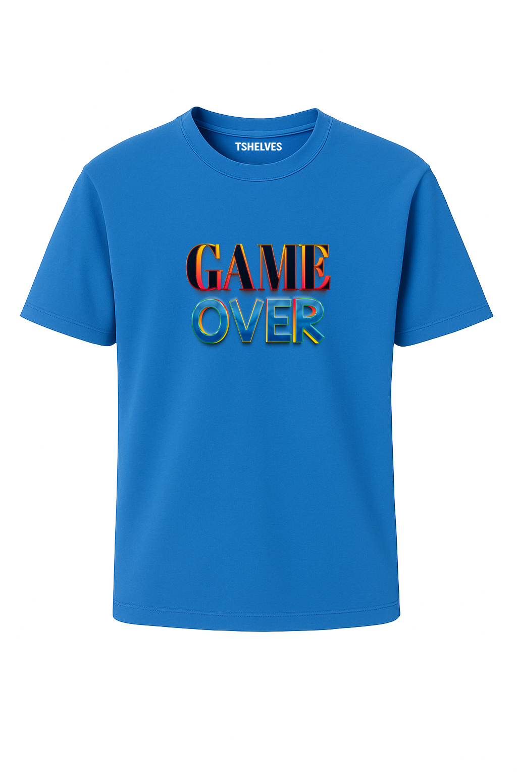 Round Neck - Blue - 1001