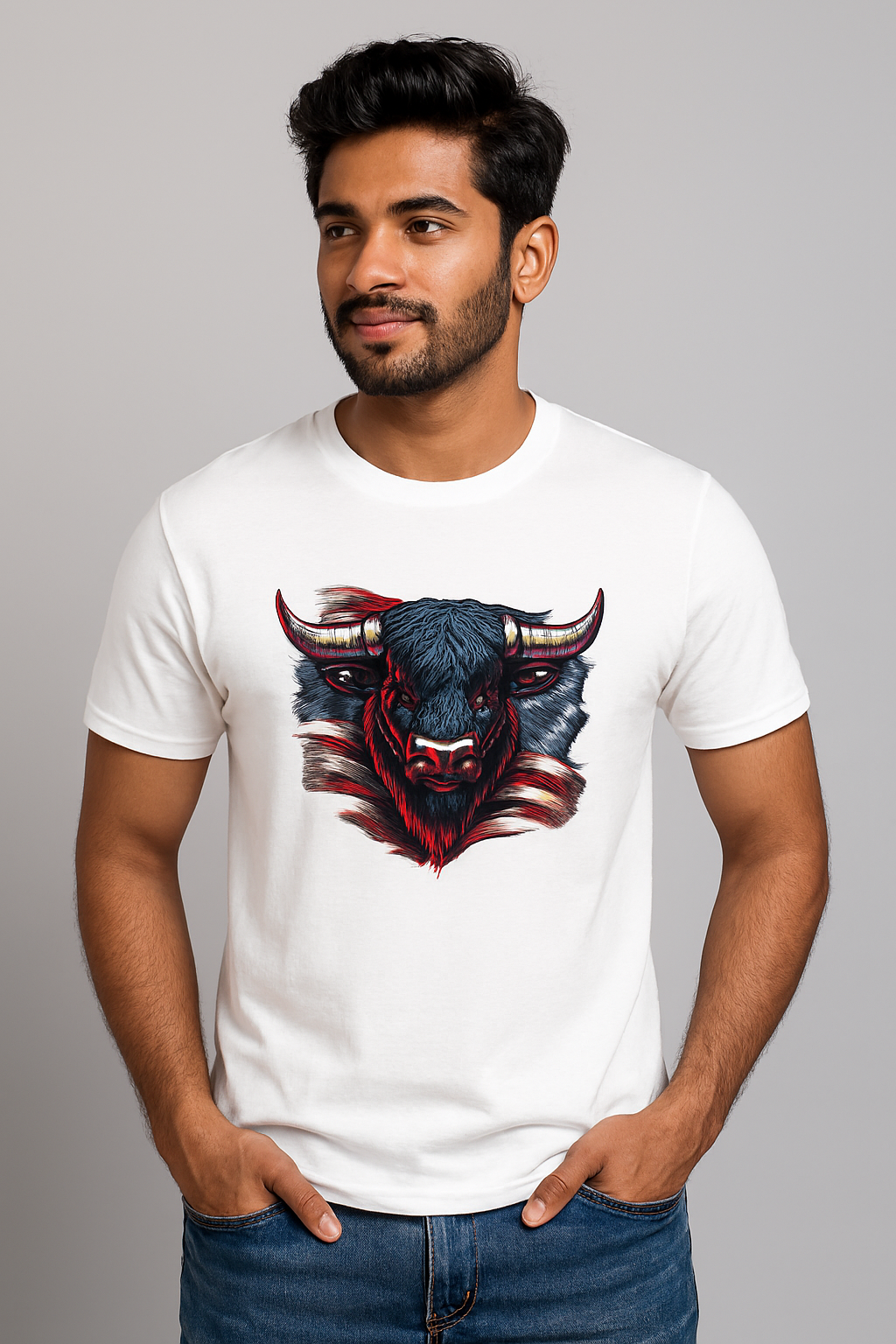 Round Neck - White 1001